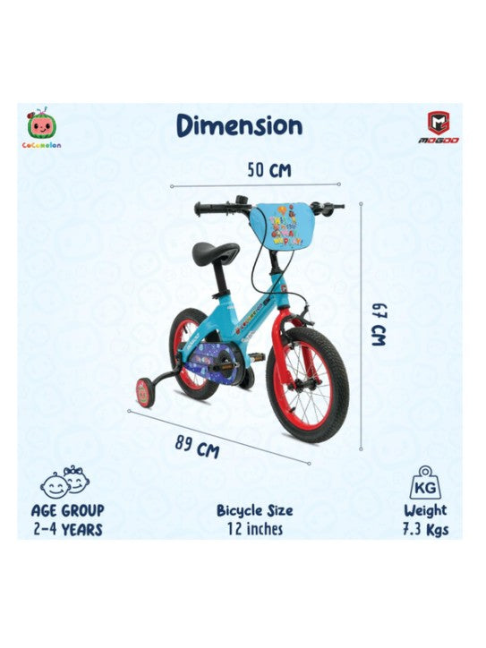 Cocomelon Bicycle 14 Inch Blue