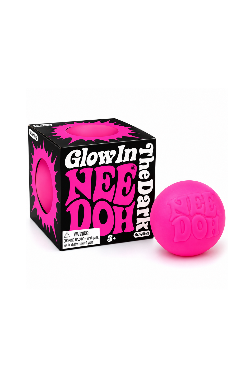 Schylling Glow Nee Doh Assorted – Glow-in-the-Dark Squishy Stress Ball
