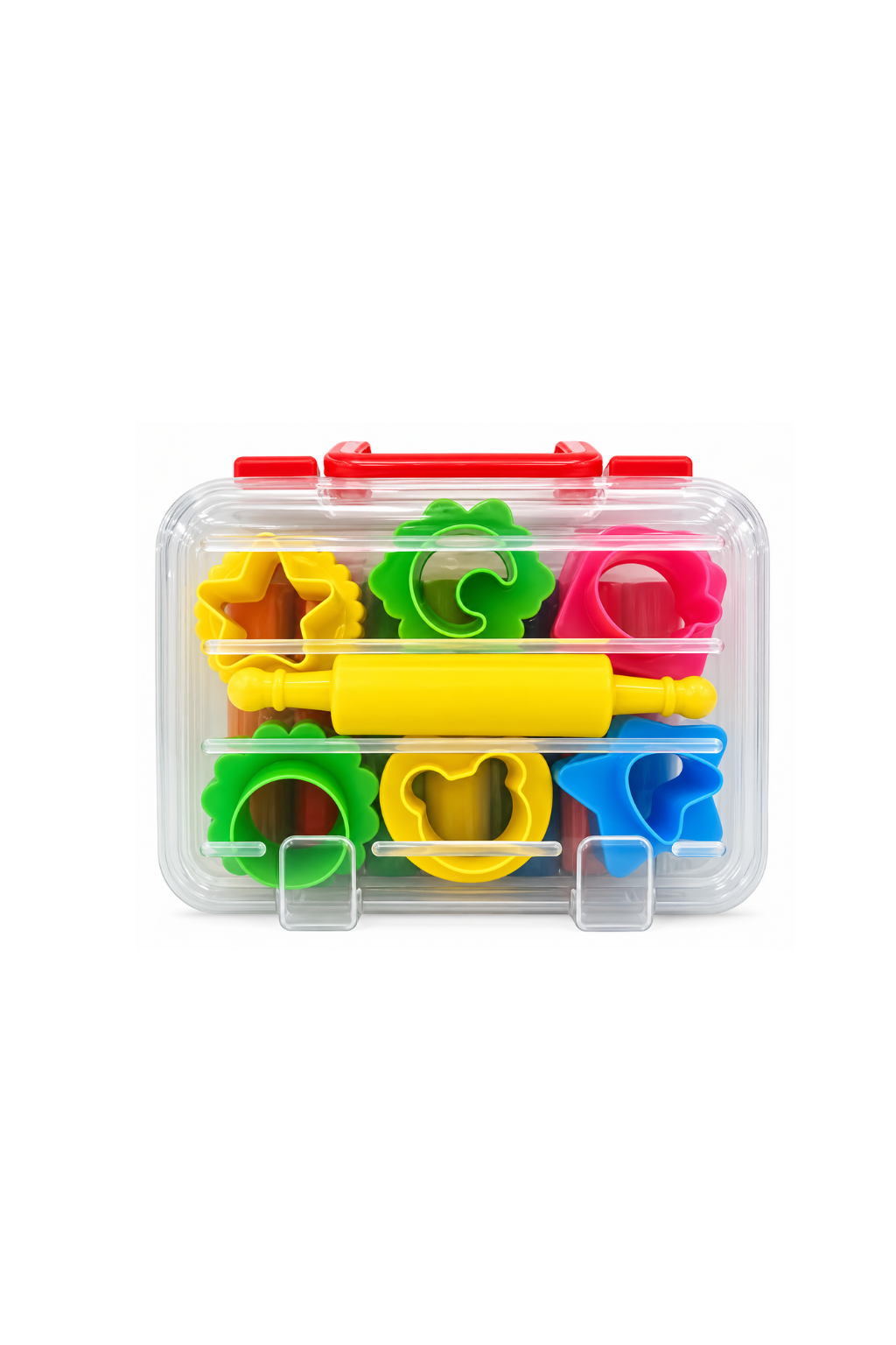 Funbo Modelling Clay, 440g, 7 Colours with Fronts, 8 PCS, Numeric Letters, 14 PCS and Tool