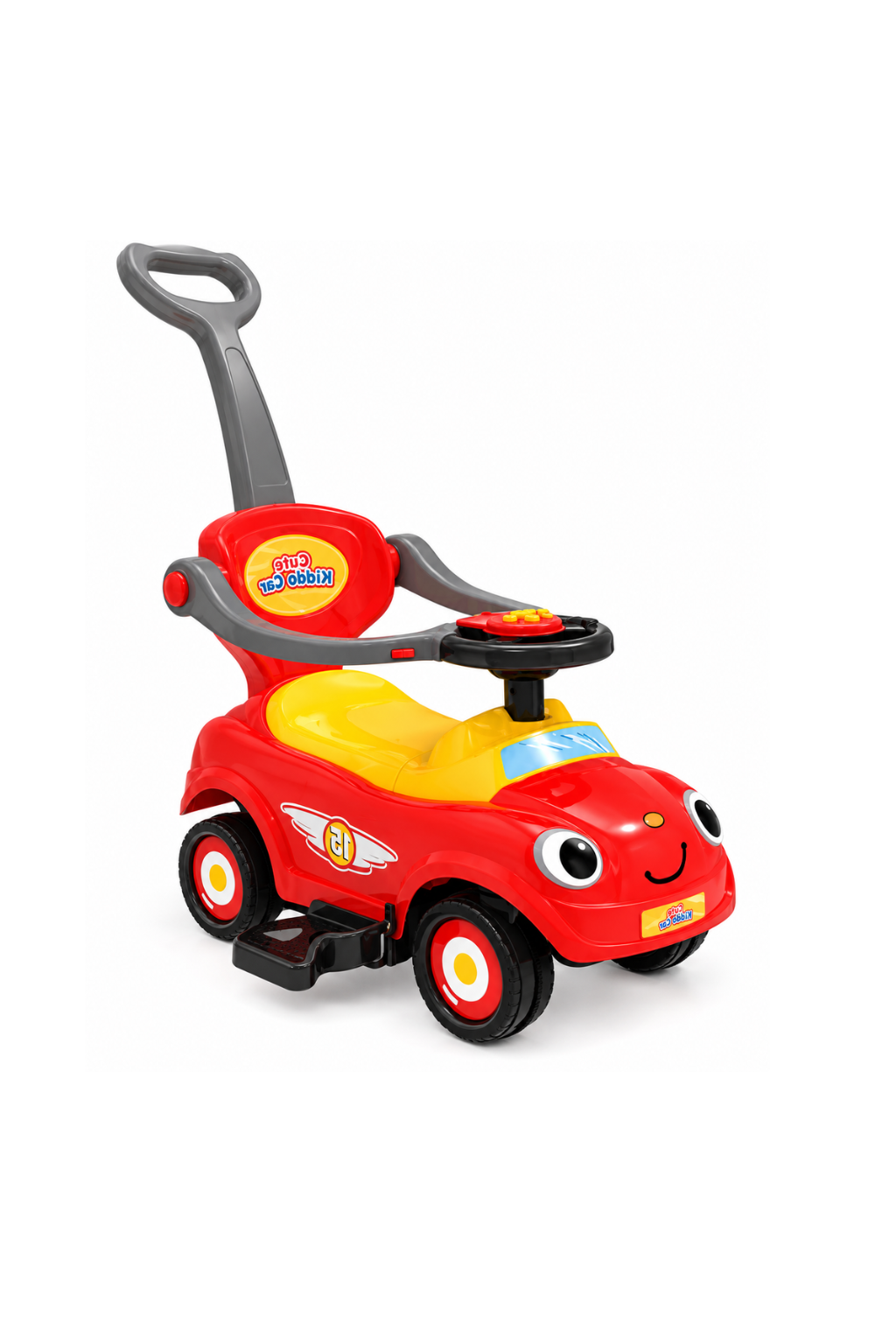 Cute Kiddo Orange Ride-On Push Car Red 3271 صورة ثانوية