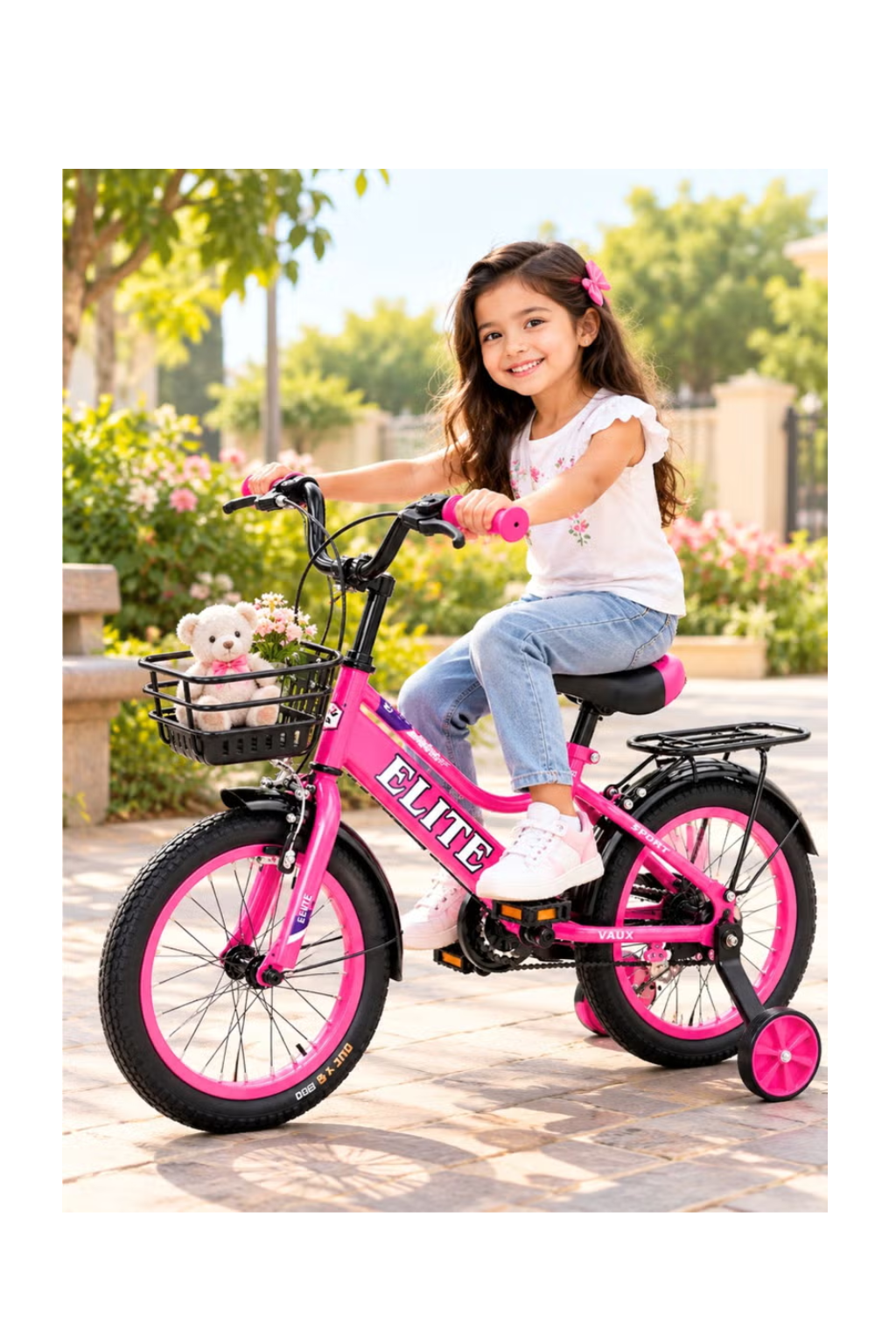 Vaux Elite Kids Bicycle 16 Inch – Dark Pink Girls Bike