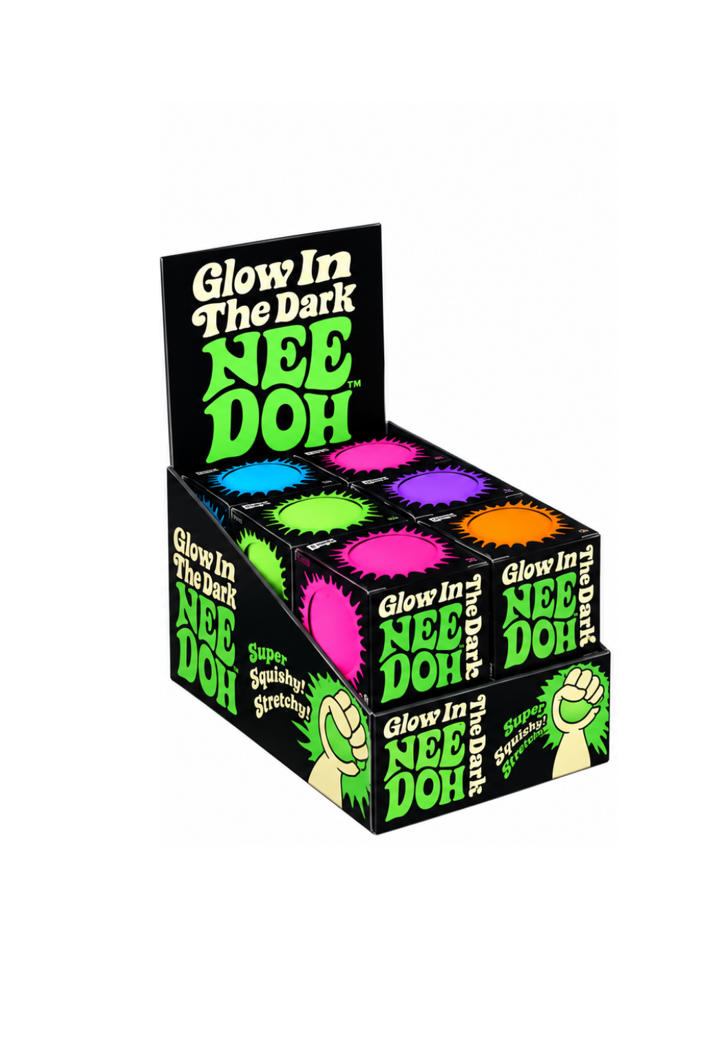 Schylling Glow Nee Doh Assorted – Glow-in-the-Dark Squishy Stress Ball Secondary image