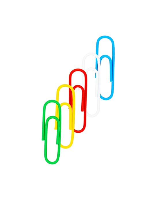 DELI Colored Paper Clips 29mm Pack of 100 Assorted Color Metal Paper Clips for Office School & Home Use Secondary image