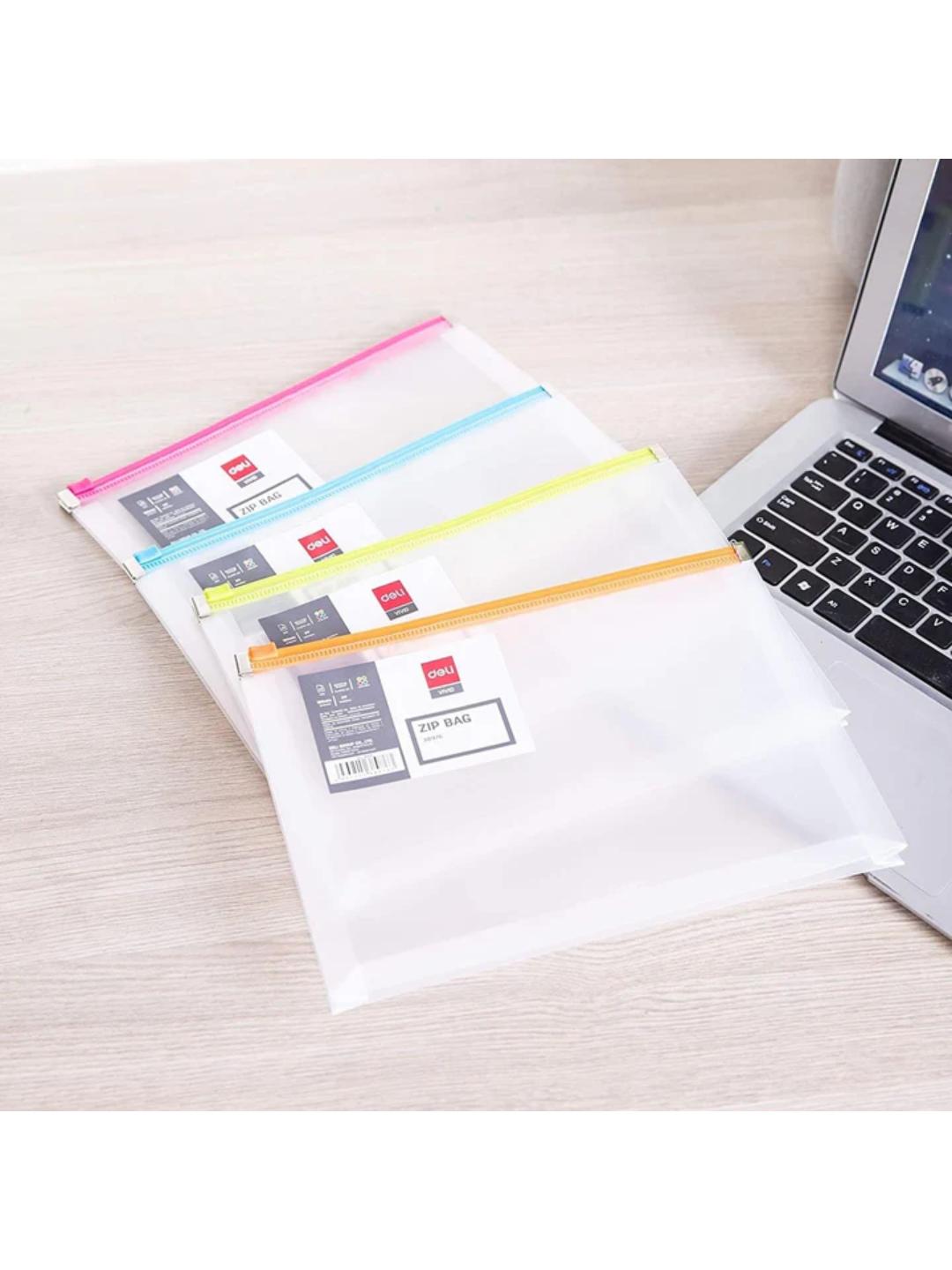 Deli A5 Expandable Zip Bag