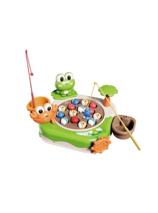 Musical Frog Fishing Game Toy Set – Interactive Educational Toy for Toddlers & Kids (Ages 3+) الصورة الرئيسية