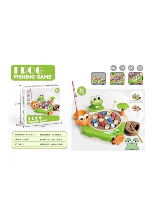 Musical Frog Fishing Game Toy Set – Interactive Educational Toy for Toddlers & Kids (Ages 3+)