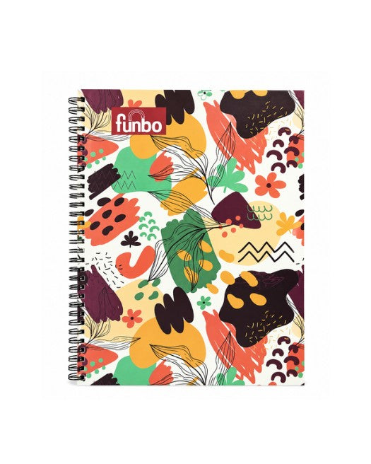Funbo Blossom Design A4 Ruled Notebook, 80 Sheet الصورة الرئيسية