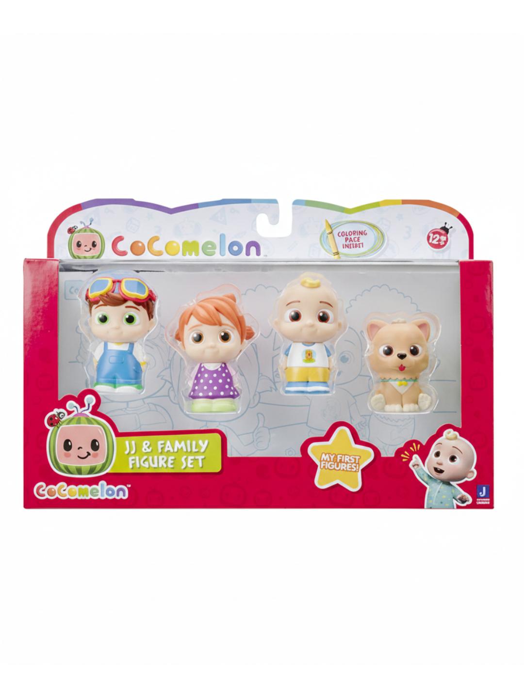 Cocomelon 4 Figure Pack – JJ & Family Figure Set Main image