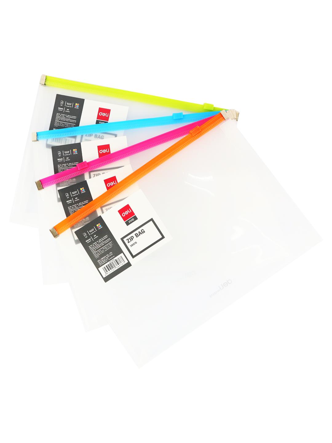 Deli A5 Expandable Zip Bag
