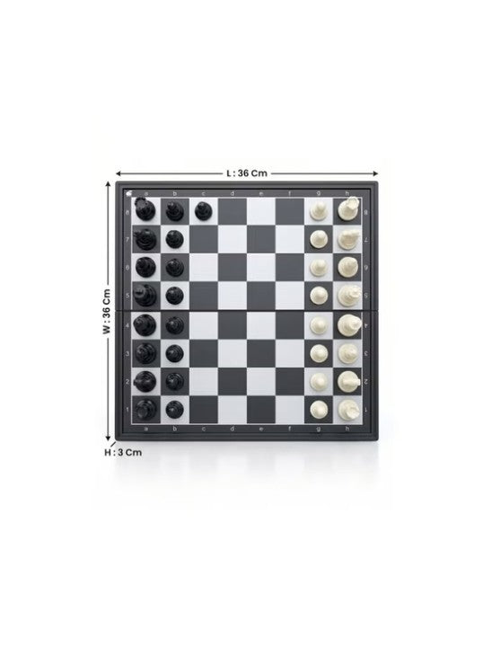 Premium Magnetic Travel Chess Set – Folding Board (36x36cm)