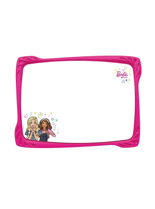 Barbie Double-Sided White Slate Board Set - Erasable, Soft Shatterproof