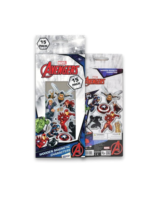 Skoodle Marvel Avengers 15-Pack Wooden Magnetic Characters Set صورة ثانوية