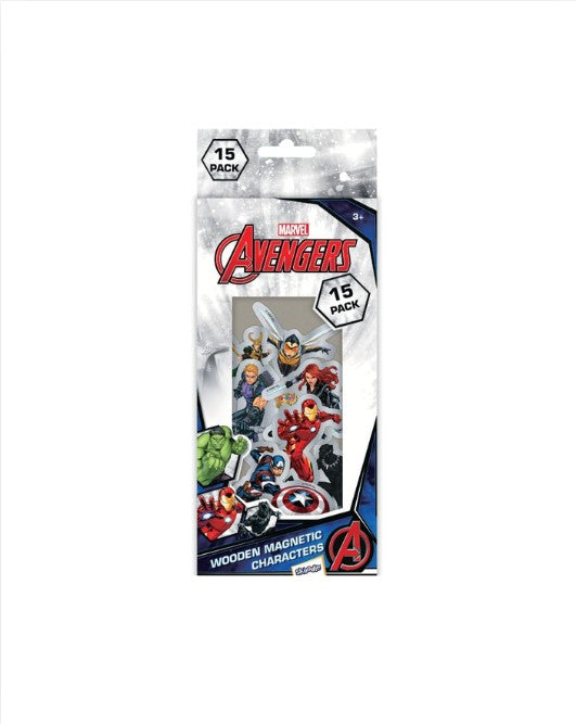 Skoodle Marvel Avengers 15-Pack Wooden Magnetic Characters Set