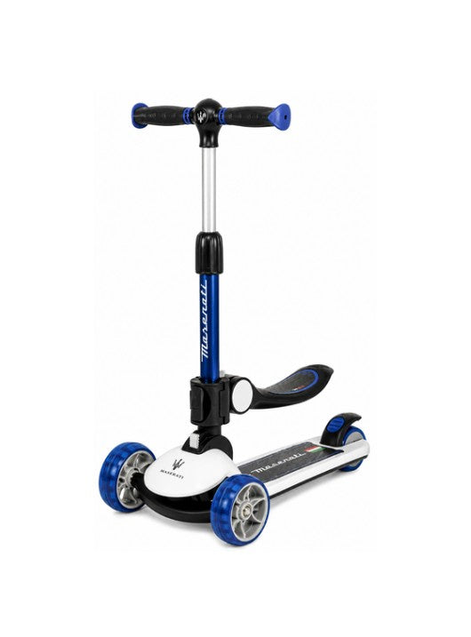 Maserati Kick Scooter With Seat – White