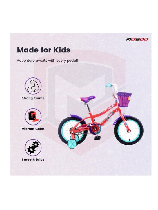 Mogoo Athena Kids Bicycle 12 Inch Peach