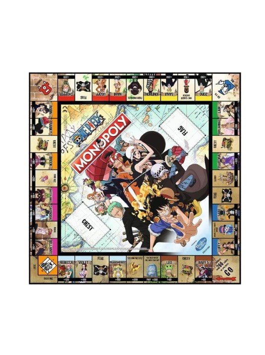 Monopoly One Piece Edition Board Game for Kids & Anime Fans – Family Strategy Game Inspired by One Piece Pirates