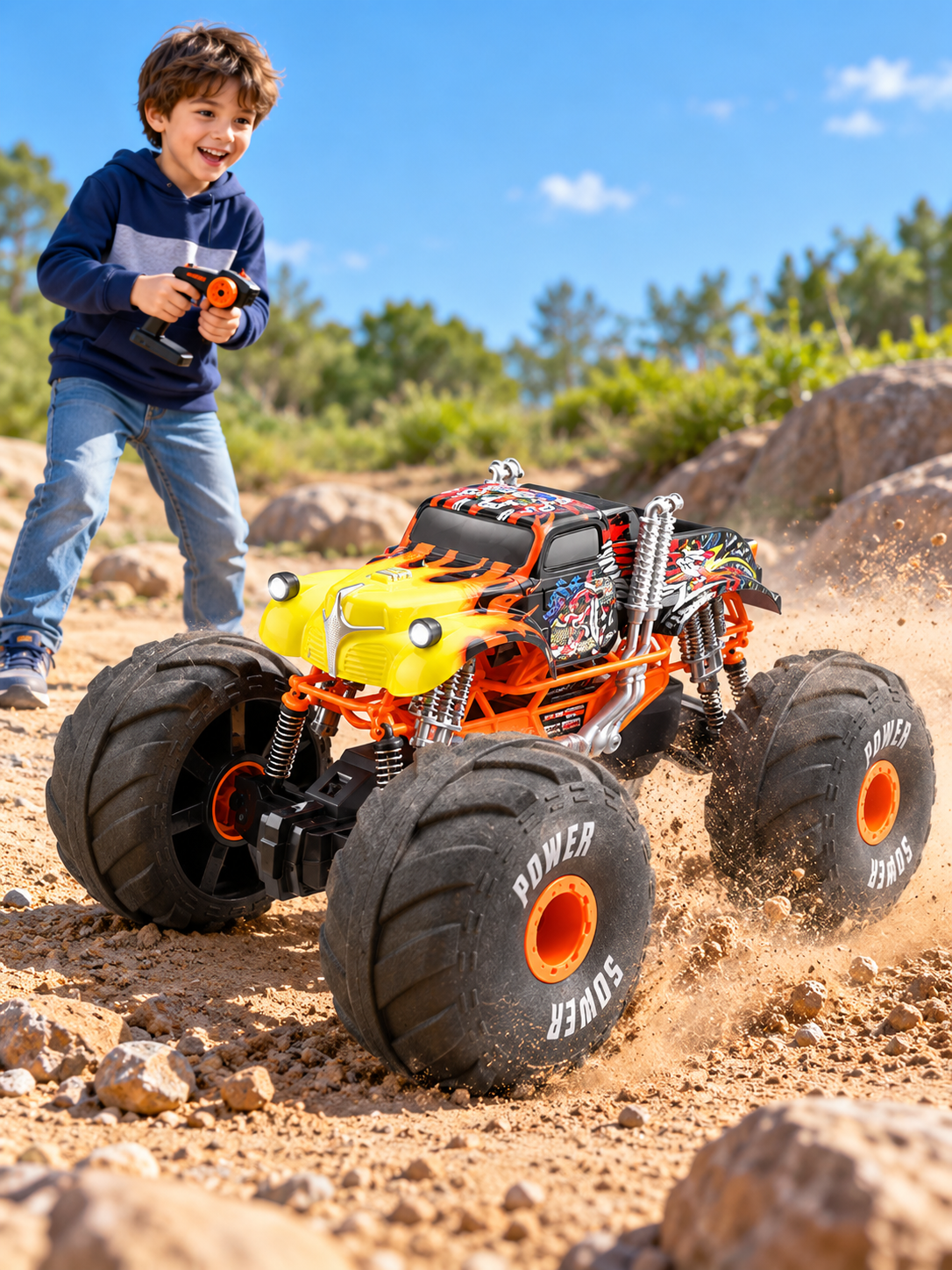 BIG Monster R/C Off-Road Truck With Oversized Tyres