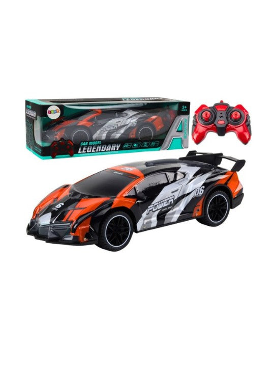 1:10 Gray & Orange High-Speed RC Car 25 km/h 42cm