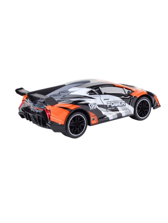 1:10 Gray & Orange High-Speed RC Car 25 km/h 42cm