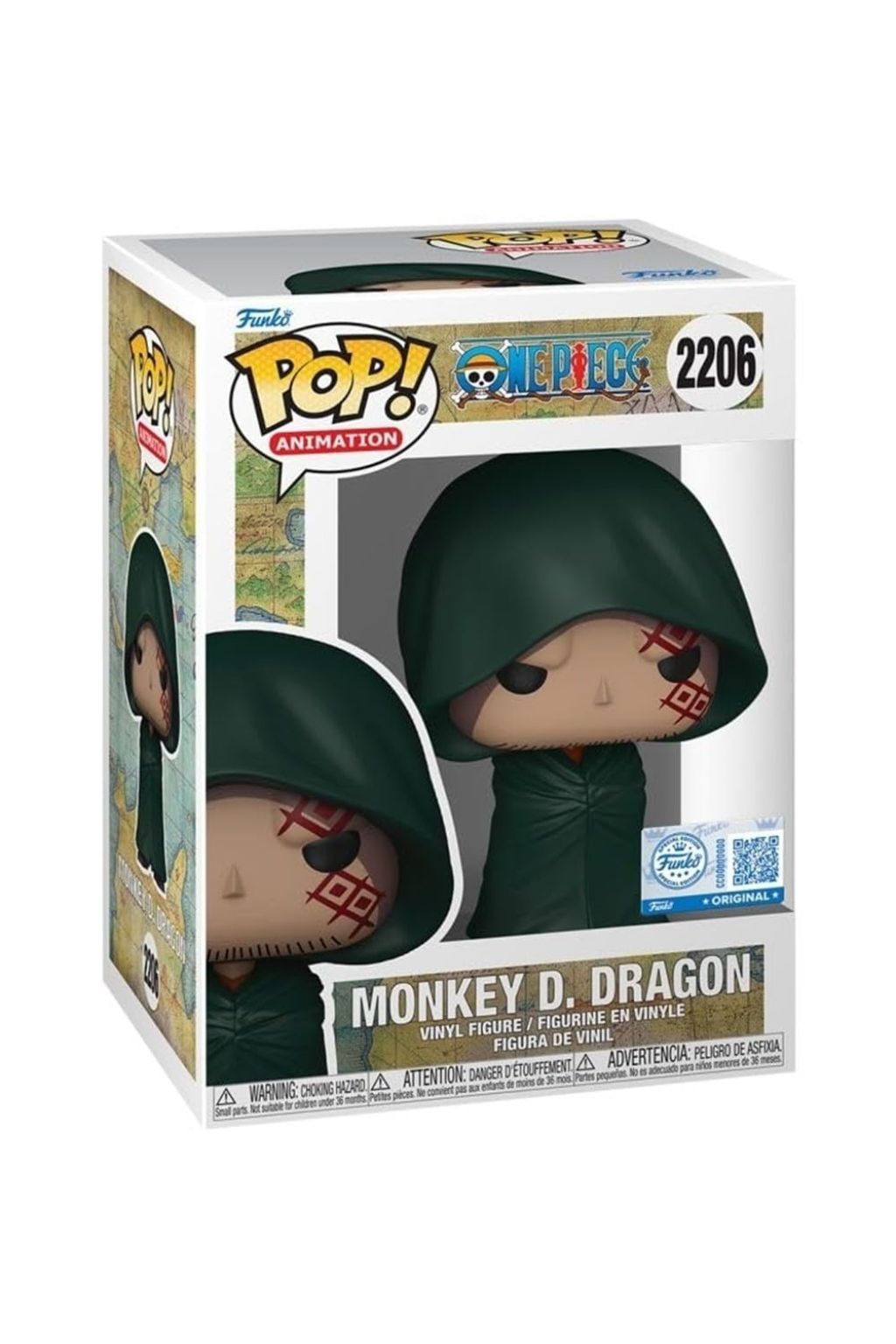Funko Pop! Animation One Piece S12 Monkey D. Dragon Vinyl Figure – Exclusive Edition (Chance of Chase) [88574]