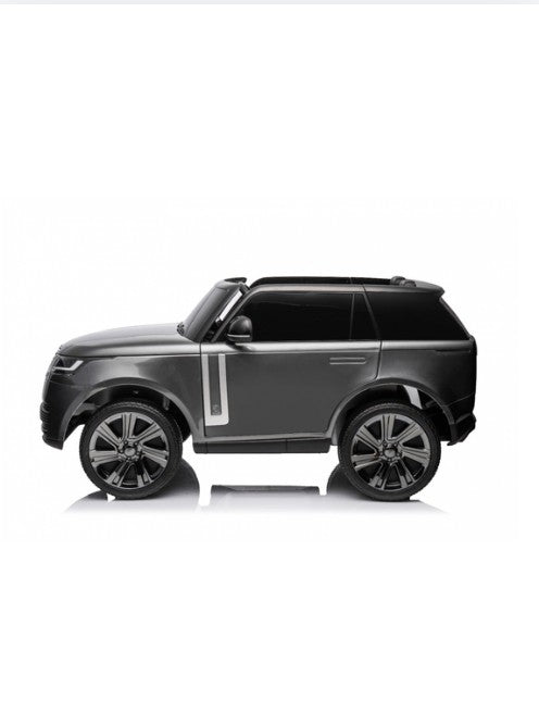 Range Rover 12V Kids Electric Ride-On SUV with Remote Control, Dual Motors, LED Lights, MP3/USB Music & Openable Doors (Ages 3+), Gray