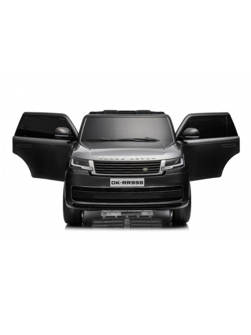 Range Rover 12V Kids Electric Ride-On SUV with Remote Control, Dual Motors, LED Lights, MP3/USB Music & Openable Doors (Ages 3+), Gray