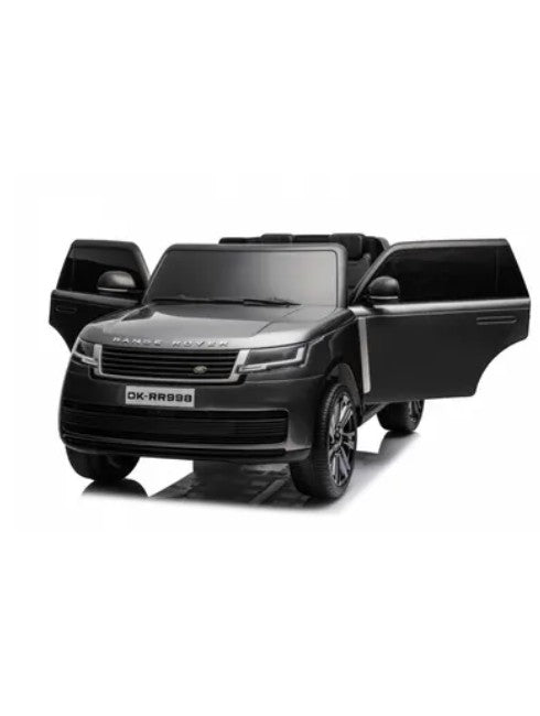 Range Rover 12V Kids Electric Ride-On SUV with Remote Control, Dual Motors, LED Lights, MP3/USB Music & Openable Doors (Ages 3+), Gray