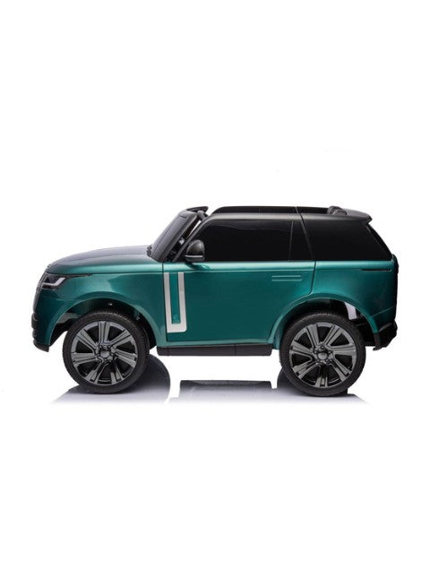 Range Rover 12V Kids Electric Ride-On SUV with Remote Control, Dual Motors, LED Lights, MP3/USB Music & Openable Doors (Ages 3+), Green