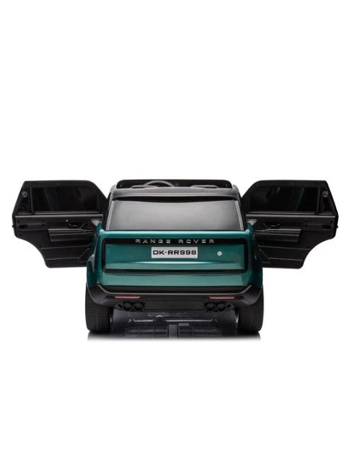 Range Rover 12V Kids Electric Ride-On SUV with Remote Control, Dual Motors, LED Lights, MP3/USB Music & Openable Doors (Ages 3+), Green
