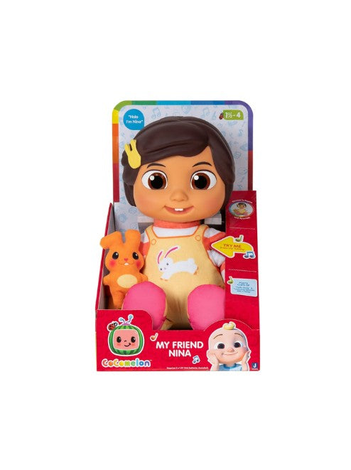 CoComelon My Friend Nina Doll – Soft Plush Body with Music, Sounds & Phrases