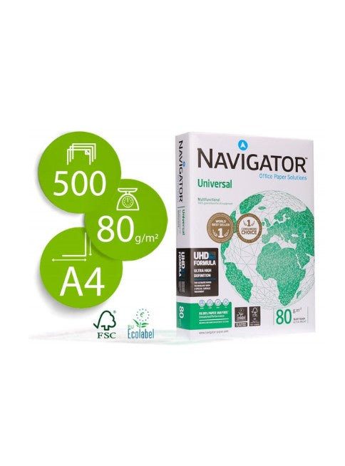 MS Navigator A4 80 GSM Photocopy Paper – Premium Multipurpose Printing Paper 500 Sheets صورة ثانوية