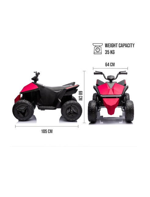 Kids ATV Electric Cyber Quad Bike, LB-686EL Red صورة ثانوية