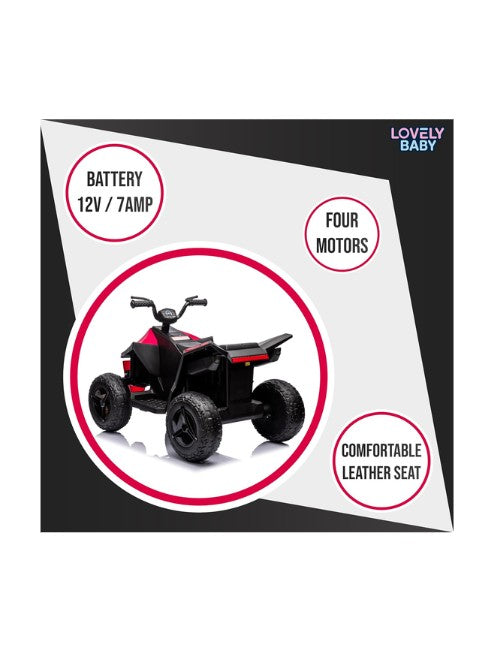 Kids ATV Electric Cyber Quad Bike, LB-686EL Red