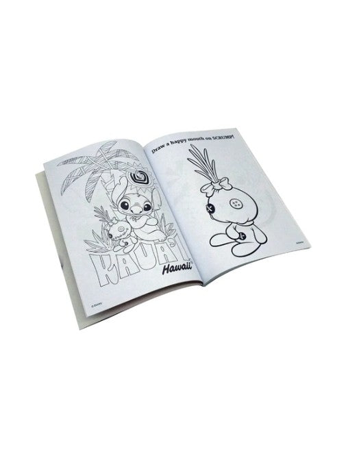 Stitch Coloring & Activity Book with Crayons