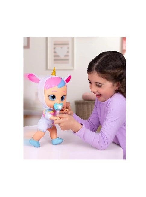 Cry Babies My First Steps - Dreamy, Doll with 10 Sounds & Reactions, With Light up Tears, Comes with Accessories, 1 Years+
