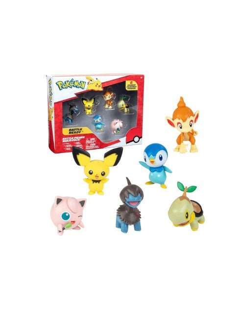 Pokémon Battle Figure Multi 6‑Pack - Assorted