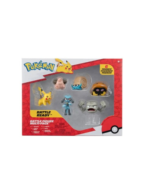 Pokémon Battle Figure Multi 6‑Pack - Assorted