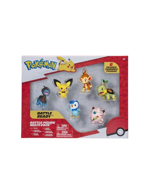 Pokémon Battle Figure Multi 6‑Pack - Assorted