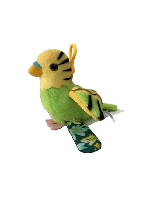 Happy Yappers Parakeet Green Interactive Talking & Singing Plush Bird