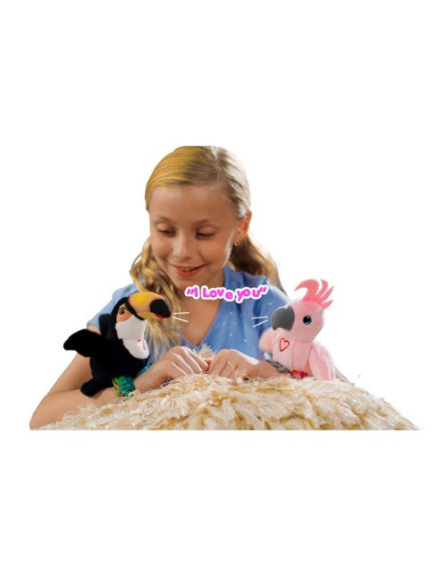 Happy Yappers Toucan Interactive Talking, Singing & Flapping Plush Bird