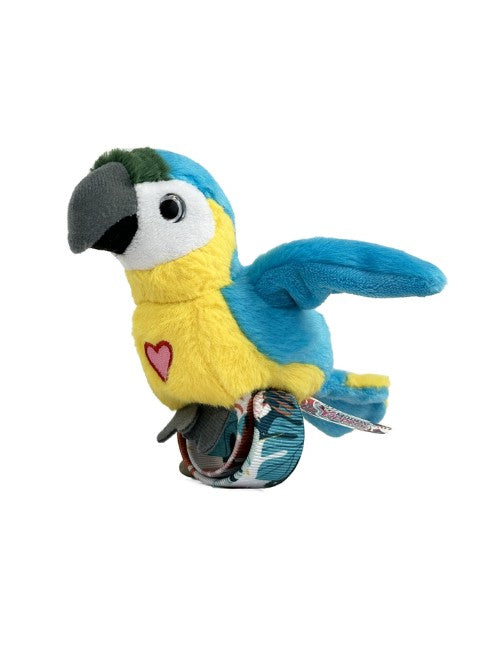 Happy Yappers Blue Parrot Interactive Talking, Singing & Flapping Plush Bird صورة ثانوية