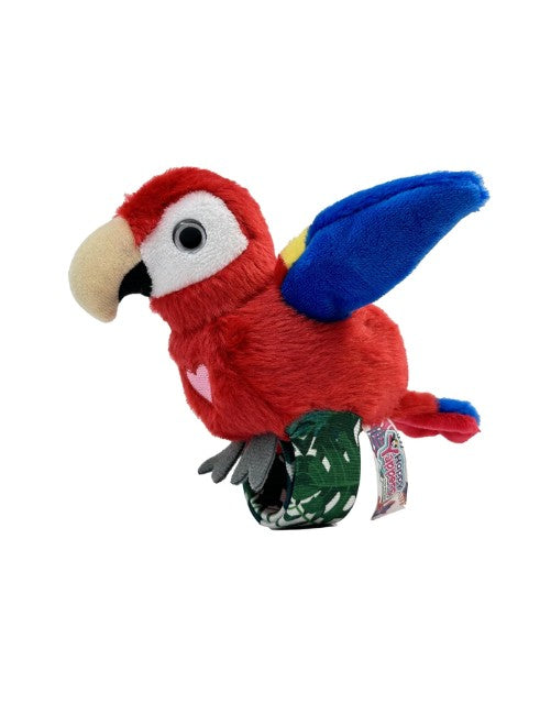 Happy Yappers Red Parrot Interactive Talking, Singing & Flapping Plush Bird
