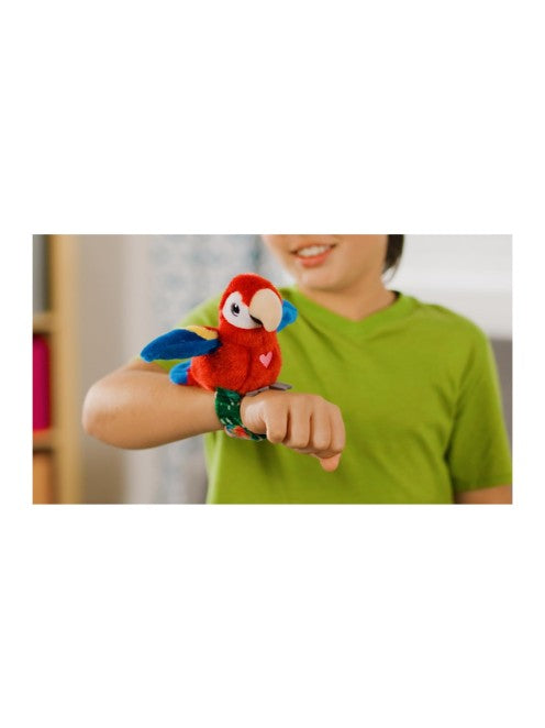 Happy Yappers Red Parrot Interactive Talking, Singing & Flapping Plush Bird