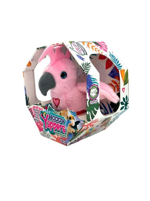 Happy Yappers Cockatoo Interactive Talking, Singing & Flapping Plush Bird