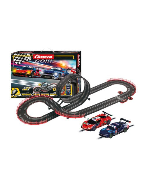 Carrera GO !GT Powerplay Slot Car Racing Set 20062597 – 1:43 Scale Track with Loop, Ford Mustang GT3 & Ferrari 296 GT3, 4.9m Track, 2 Players, Ages 6+ الصورة الرئيسية