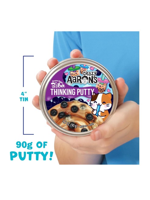 Crazy Aaron's 4” Brown Sugar Boba Thinking Putty – 90g