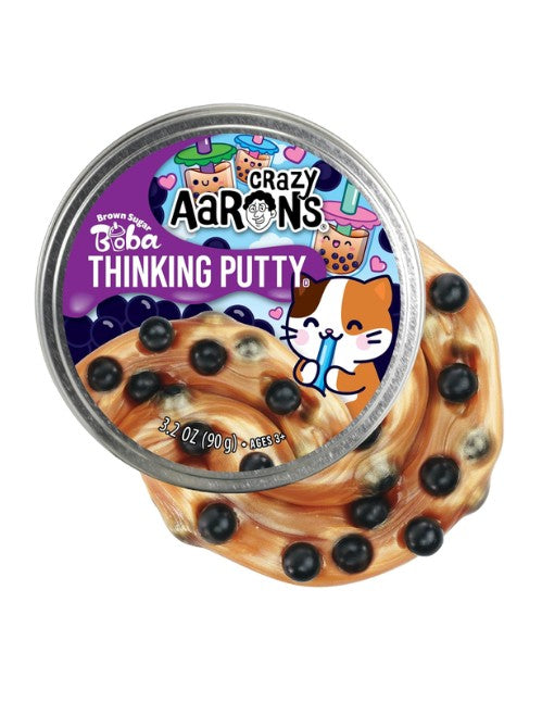 Crazy Aaron's 4” Brown Sugar Boba Thinking Putty – 90g الصورة الرئيسية