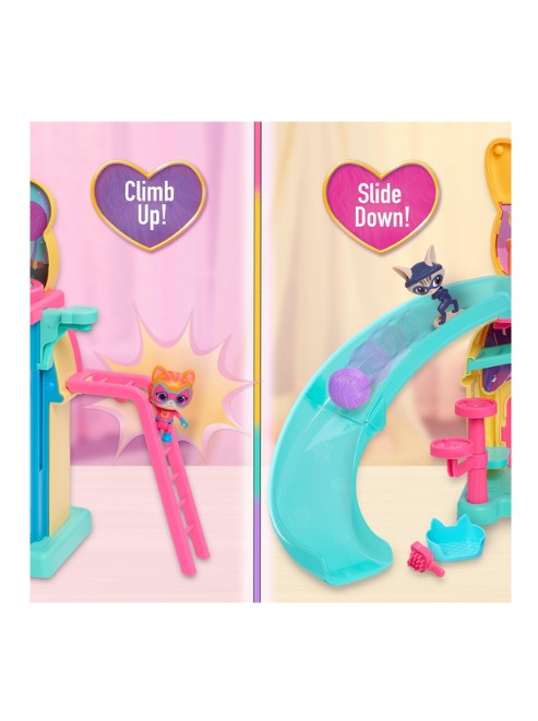 Disney Junior SuperKitties Purr N Play Playset with 2 Ginny Figures – Just Play