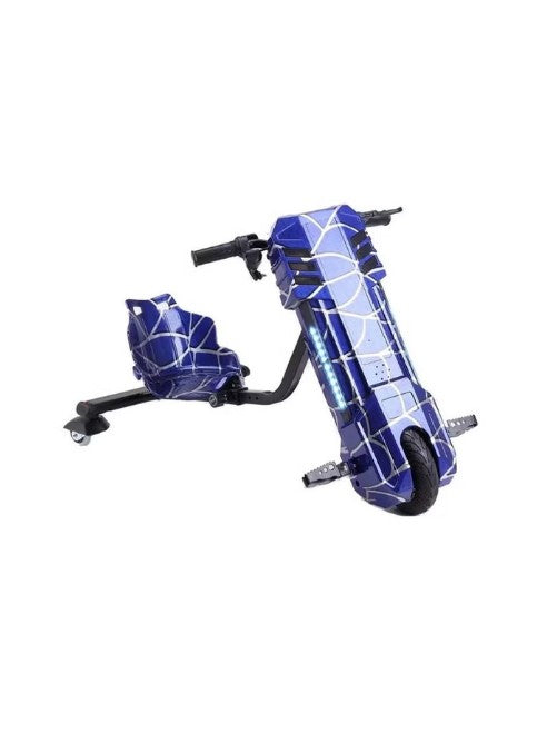 FT 36V Electric Drift Scooter Blue – 3 Wheel Ride-On with LED Lights, Bluetooth & Adjustable Speed for Kids & Teens