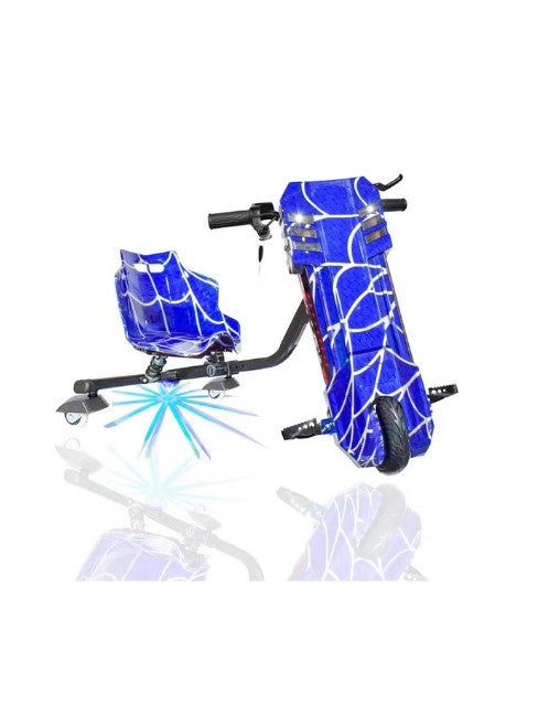 FT 36V Electric Drift Scooter Blue – 3 Wheel Ride-On with LED Lights, Bluetooth & Adjustable Speed for Kids & Teens صورة ثانوية